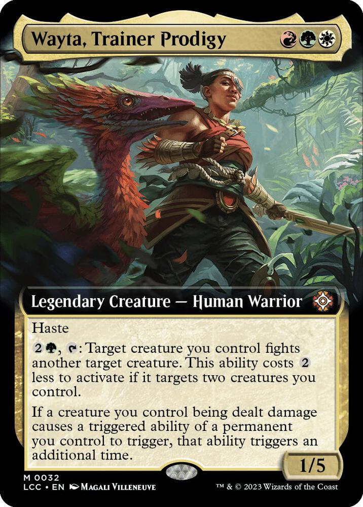 Wayta, Trainer Prodigy (Extended Art) (32) [The Lost Caverns of Ixalan Commander] [Extended Art]