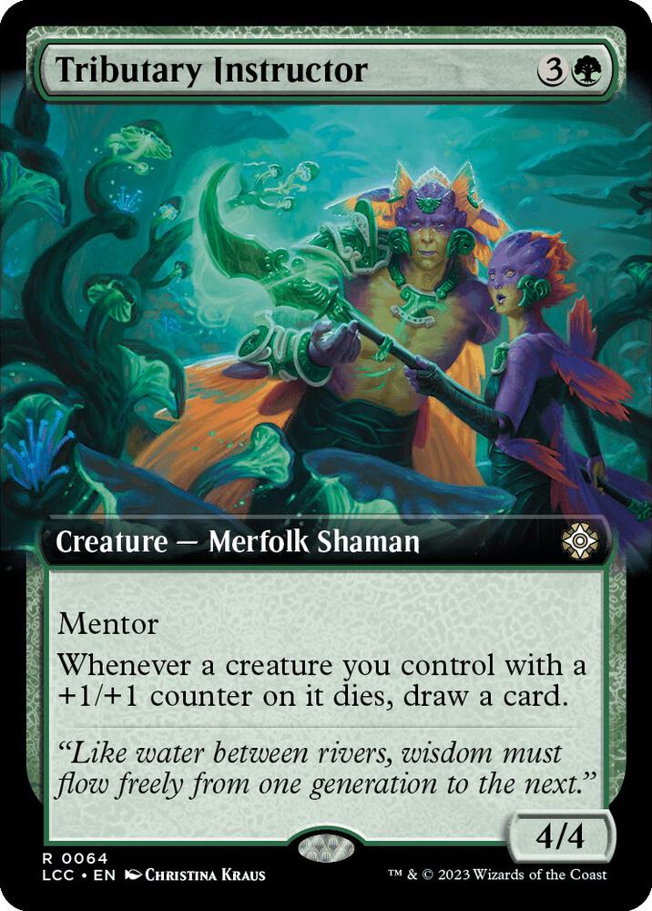 Tributary Instructor (Extended Art) (64) [The Lost Caverns of Ixalan Commander] [Extended Art]