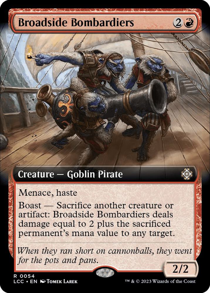 Broadside Bombardiers (Extended Art) (54) [The Lost Caverns of Ixalan Commander] [Extended Art]