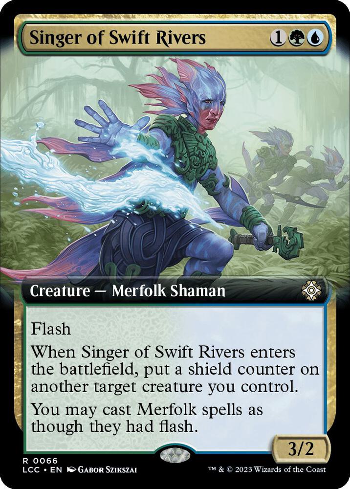 Singer of Swift Rivers (Extended Art) (66) [The Lost Caverns of Ixalan Commander] [Extended Art]