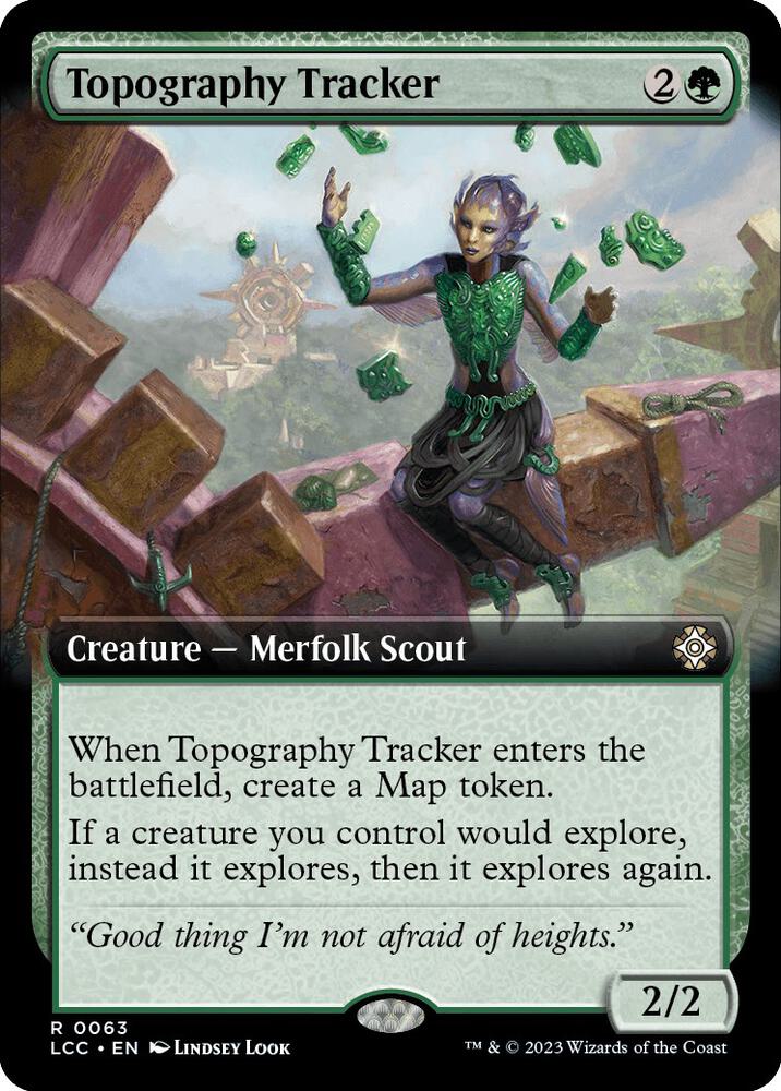 Topography Tracker (Extended Art) (63) [The Lost Caverns of Ixalan Commander] [Extended Art]