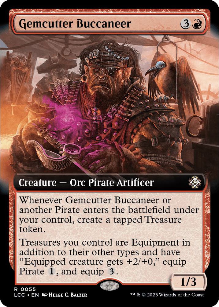 Gemcutter Buccaneer (Extended Art) (55) [The Lost Caverns of Ixalan Commander] [Extended Art]