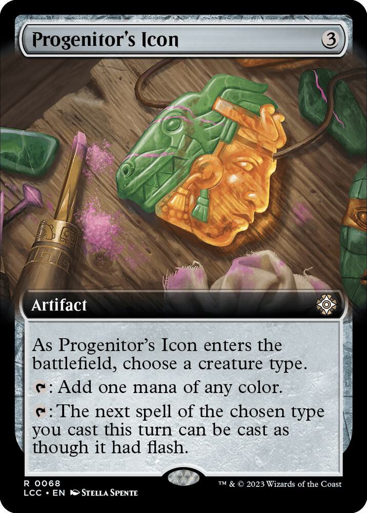 Progenitor's Icon (Extended Art) (68) [The Lost Caverns of Ixalan Commander] [Extended Art]
