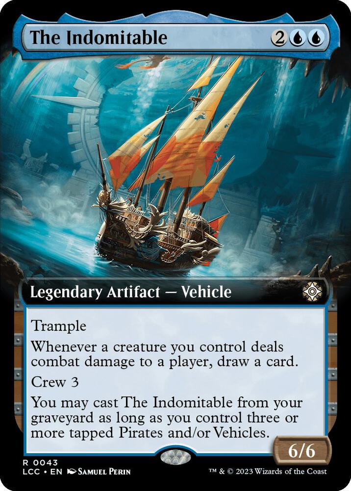 The Indomitable (Extended Art) (43) [The Lost Caverns of Ixalan Commander] [Extended Art]