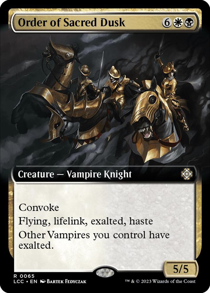 Order of Sacred Dusk (Extended Art) (65) [The Lost Caverns of Ixalan Commander] [Extended Art]