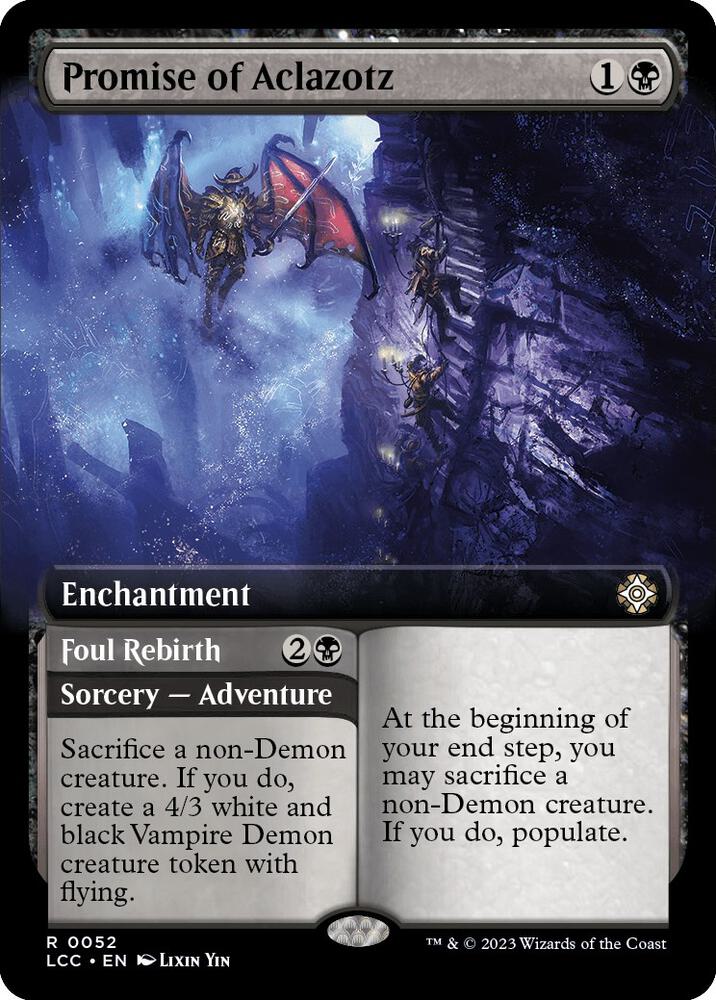 Promise of Aclazotz (Extended Art) (52) [The Lost Caverns of Ixalan Commander] [Extended Art]