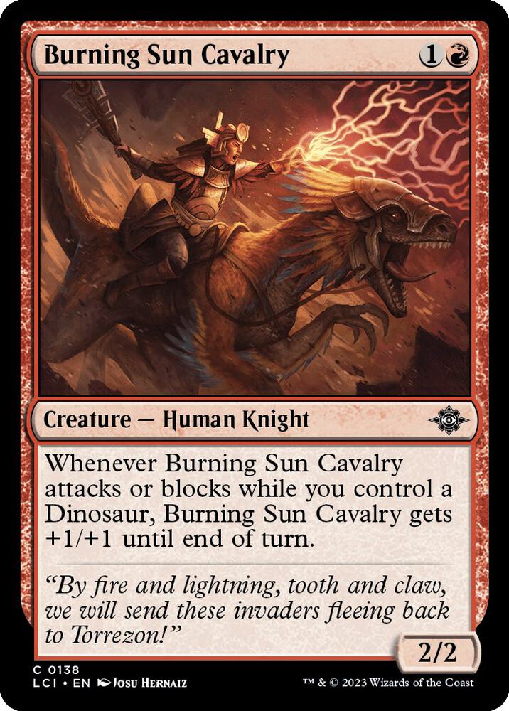 Burning Sun Cavalry (138) [The Lost Caverns of Ixalan]