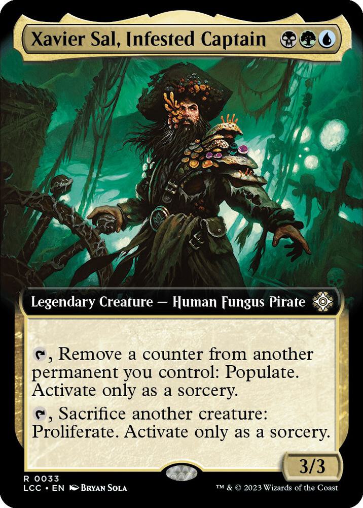 Xavier Sal, Infested Captain (Extended Art) (33) [The Lost Caverns of Ixalan Commander] [Extended Art]