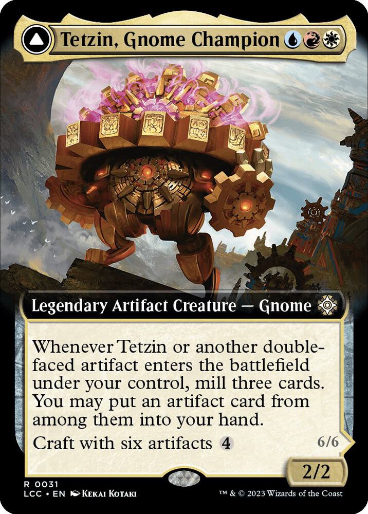Tetzin, Gnome Champion (Extended Art) (31) [The Lost Caverns of Ixalan Commander] [Extended Art]