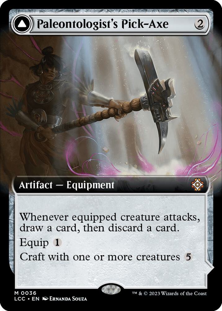 Paleontologist's Pick-Axe (Extended Art) (36) [The Lost Caverns of Ixalan Commander] [Extended Art]