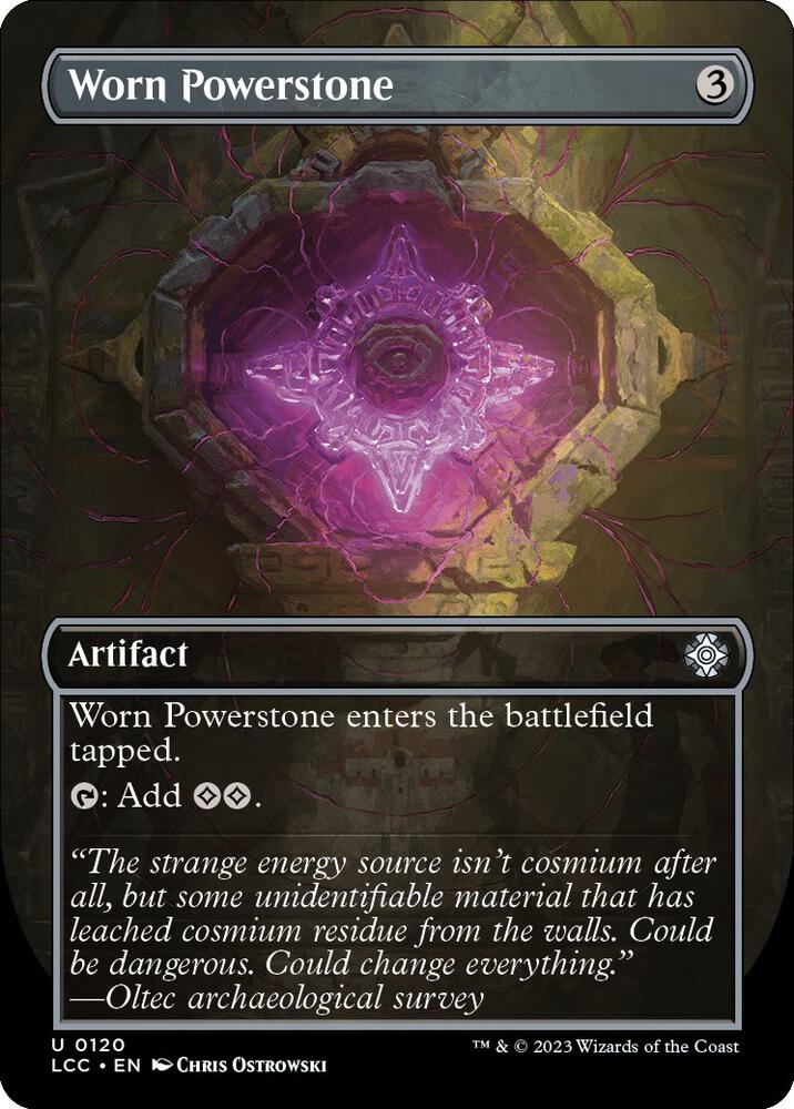 Worn Powerstone (Borderless) (120) [The Lost Caverns of Ixalan Commander] [Borderless]