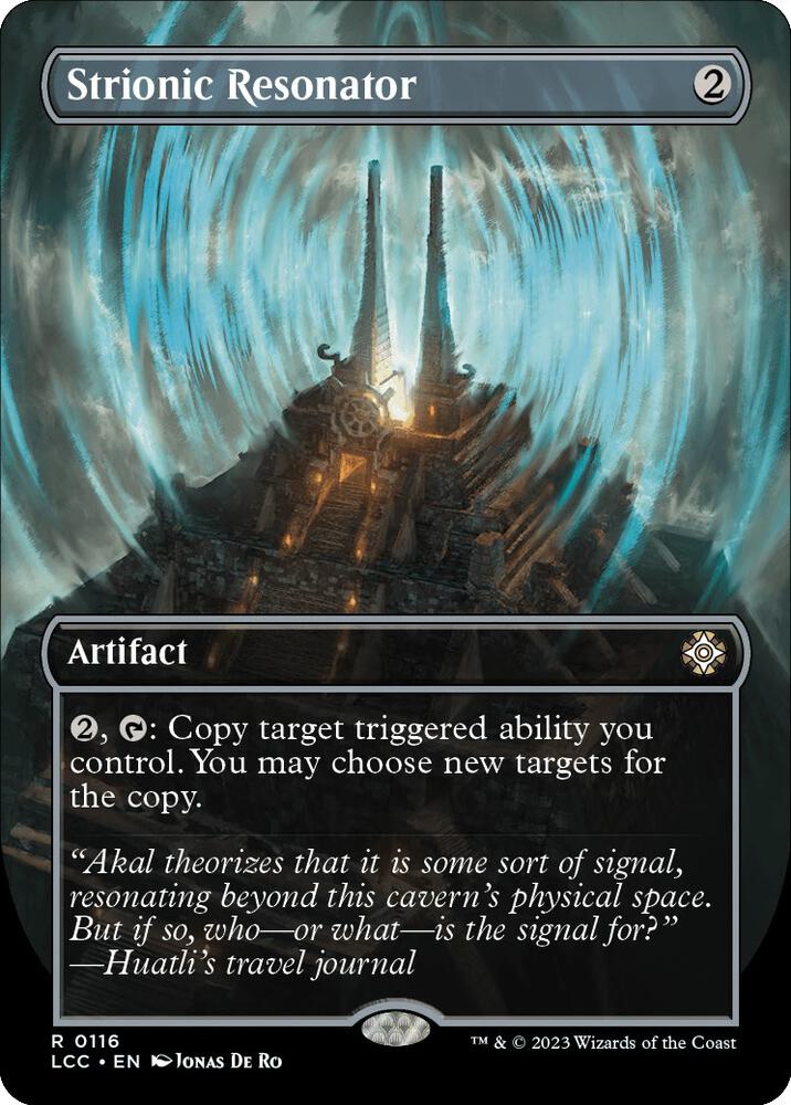 Strionic Resonator (Borderless) (116) [The Lost Caverns of Ixalan Commander] [Borderless]