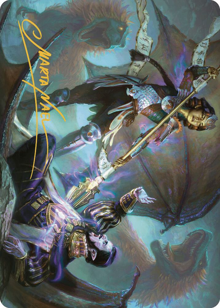Huatli's Final Strike Art Card (Gold-Stamped Signature) (28) [The Lost Caverns of Ixalan Art Series]