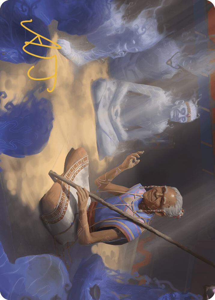 Ancestral Reminiscence Art Card (Gold-Stamped Signature) (9) [The Lost Caverns of Ixalan Art Series]