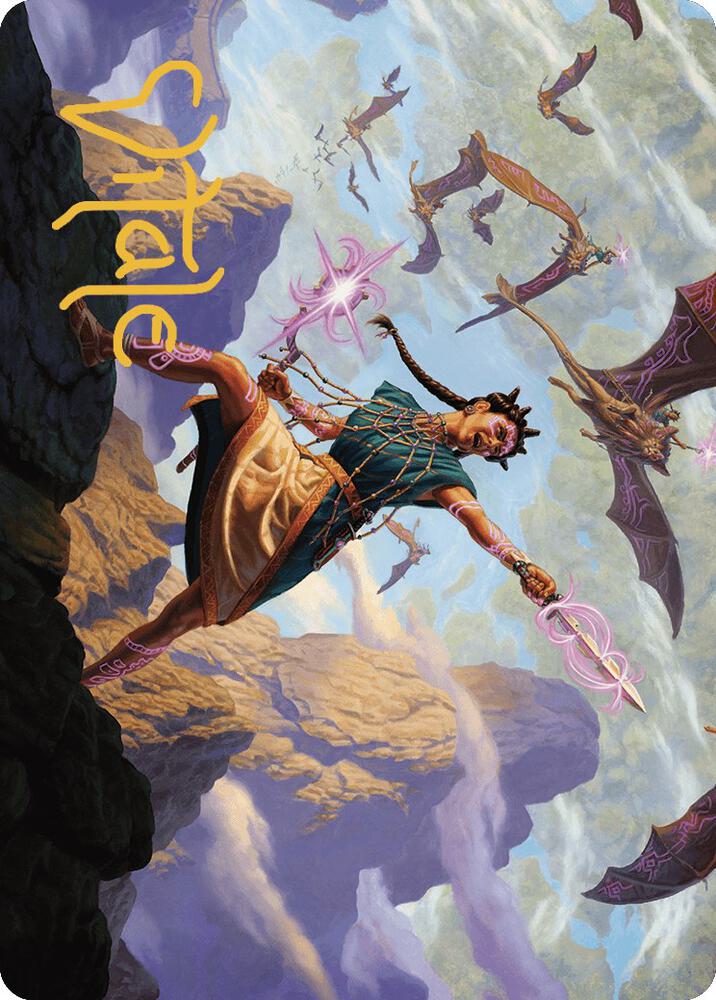 Warden of the Inner Sky Art Card (Gold-Stamped Signature) (7) [The Lost Caverns of Ixalan Art Series]