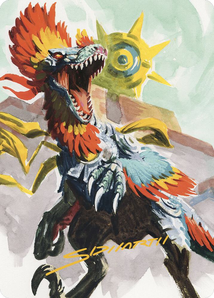Pantlaza, Sun-Favored Art Card (Gold-Stamped Signature) (75) [The Lost Caverns of Ixalan Art Series]