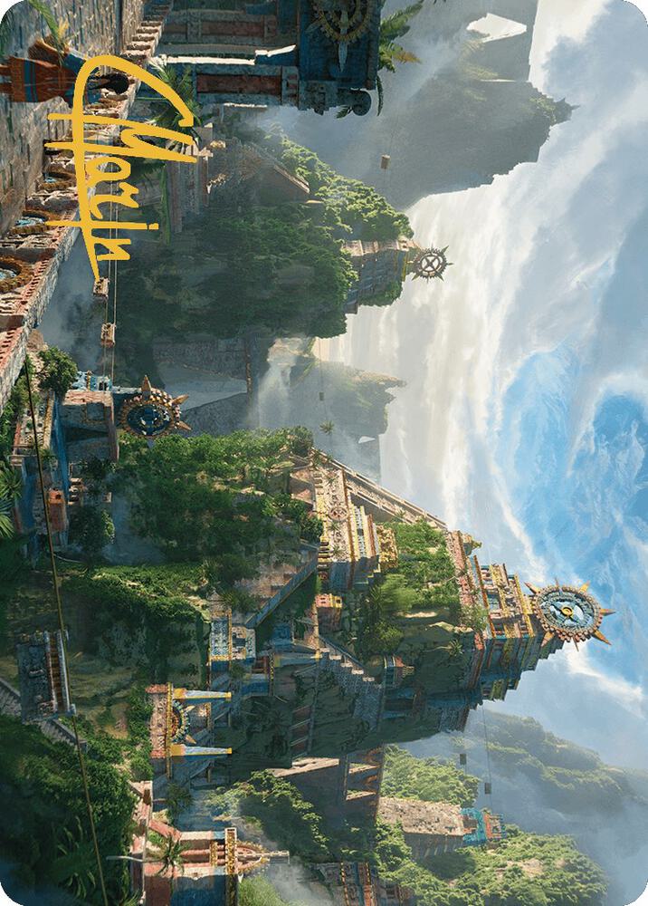 Clifftop Retreat Art Card (Gold-Stamped Signature) (81) [The Lost Caverns of Ixalan Art Series]