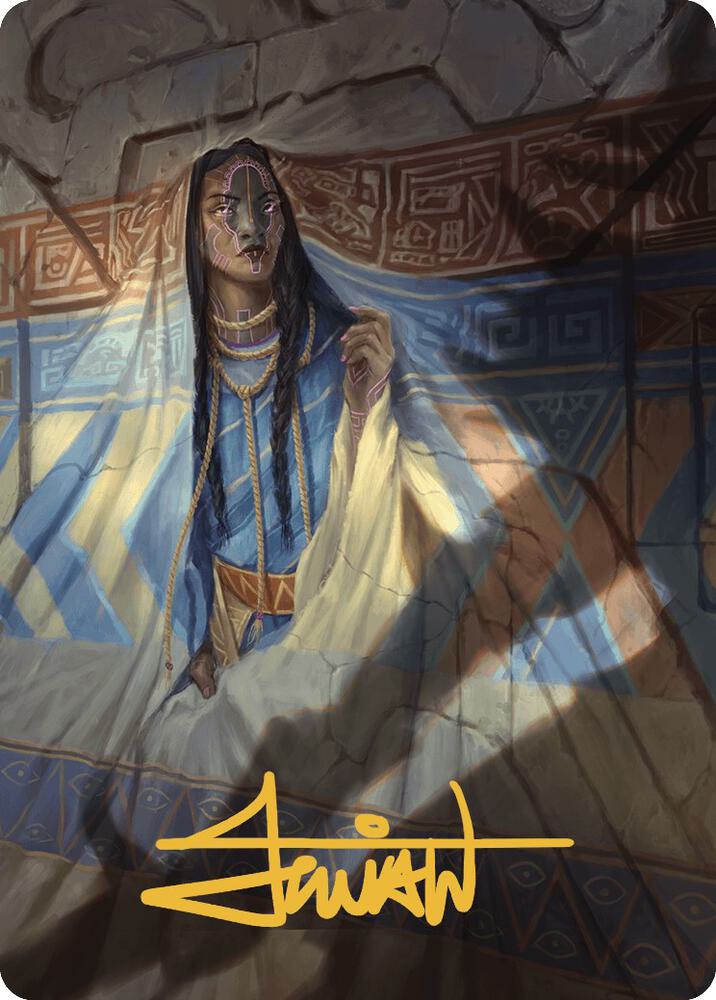 Whispersilk Cloak Art Card (Gold-Stamped Signature) (80) [The Lost Caverns of Ixalan Art Series]
