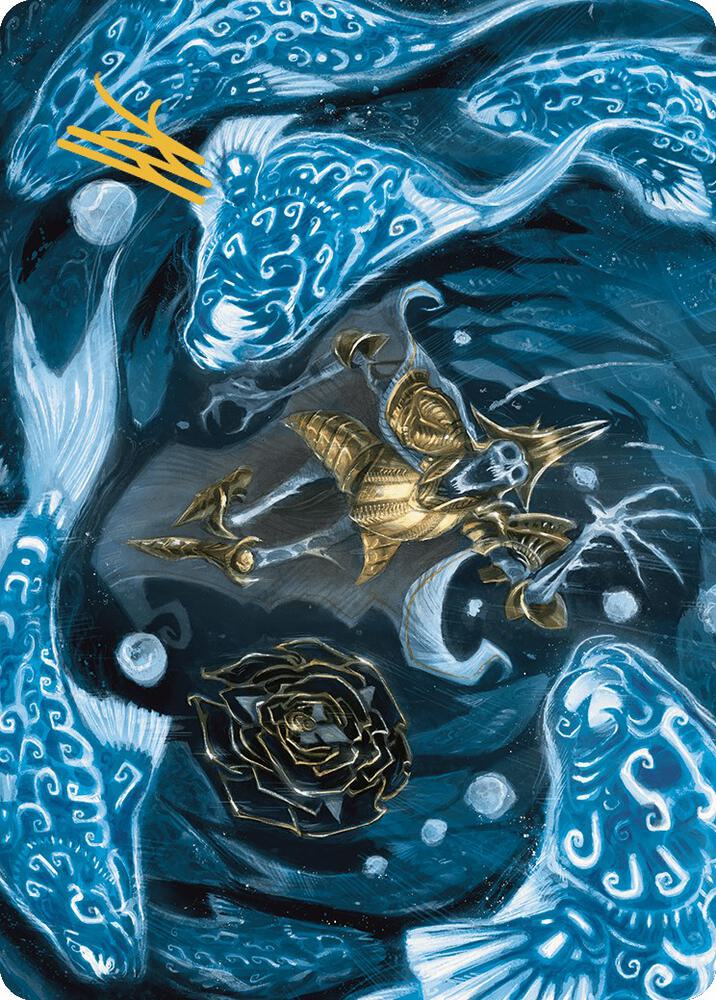 Eaten by Piranhas Art Card (Gold-Stamped Signature) (11) [The Lost Caverns of Ixalan Art Series]