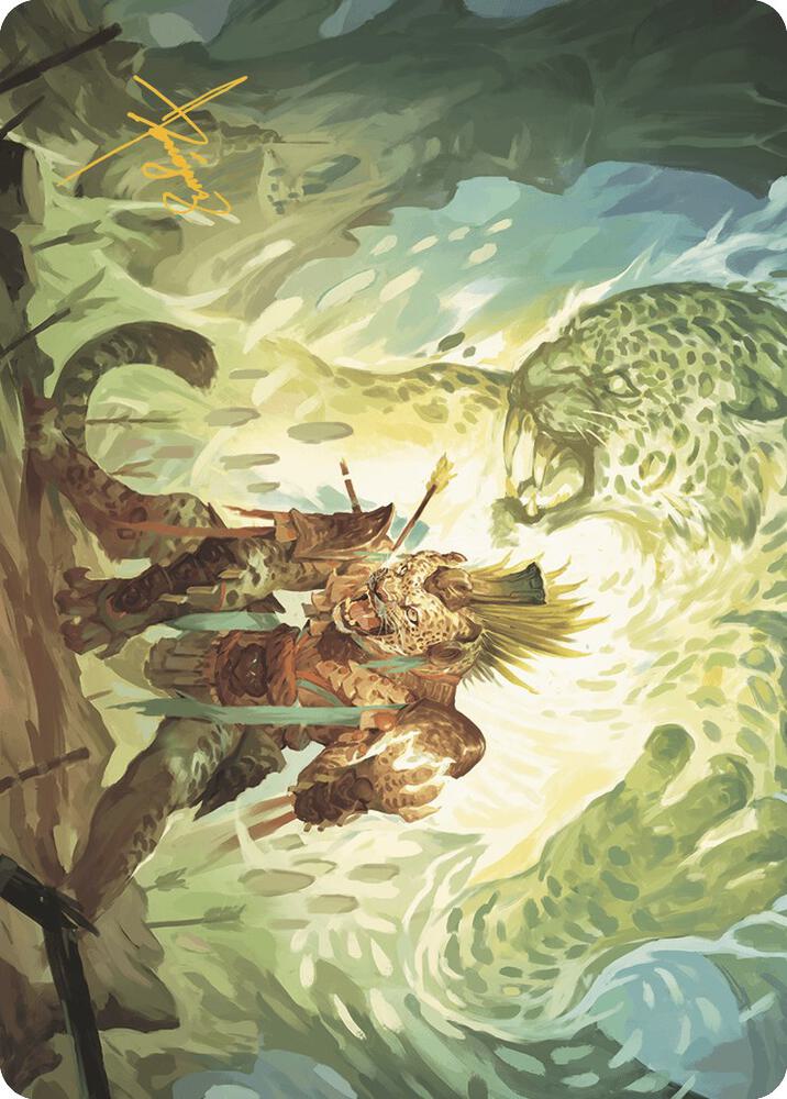 Might of the Ancestors Art Card (Gold-Stamped Signature) (2) [The Lost Caverns of Ixalan Art Series]