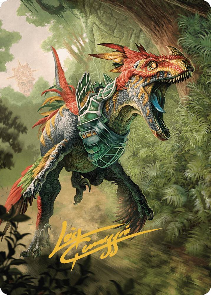 Dinosaur Token Art Card (Gold-Stamped Signature) (67) [The Lost Caverns of Ixalan Art Series]