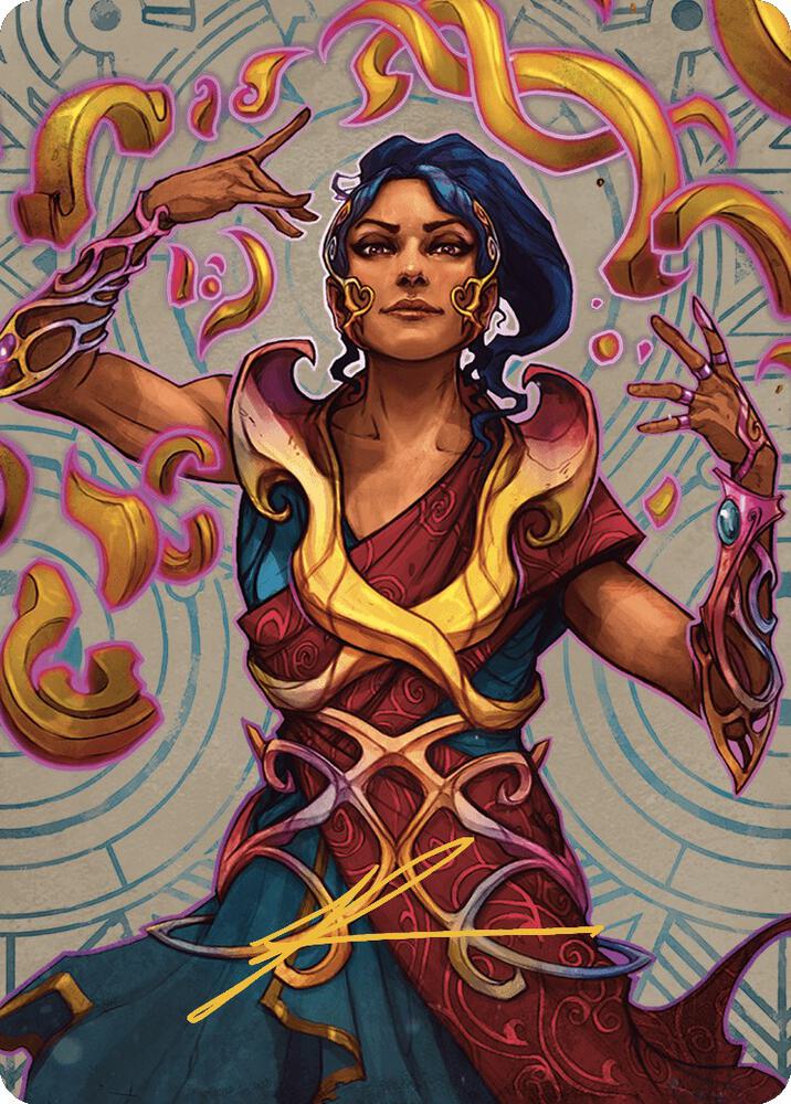 Saheeli, the Sun's Brilliance Art Card (Gold-Stamped Signature) (52) [The Lost Caverns of Ixalan Art Series]