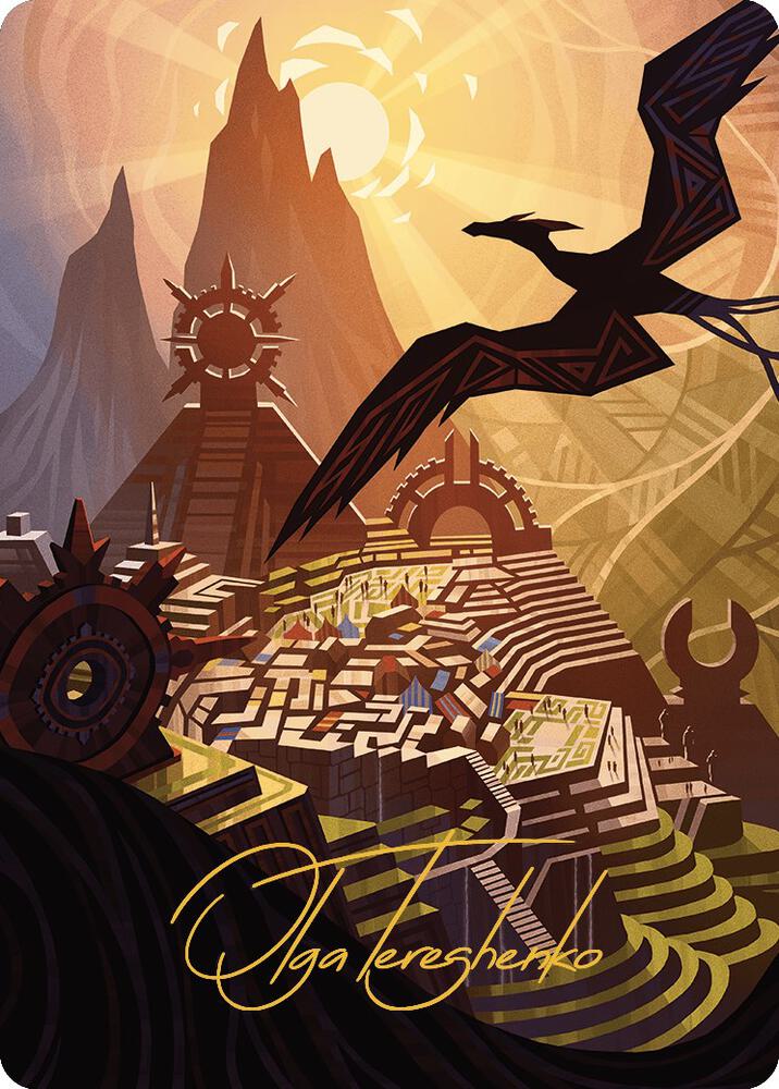 Plains Art Card (Gold-Stamped Signature) (44) [The Lost Caverns of Ixalan Art Series]