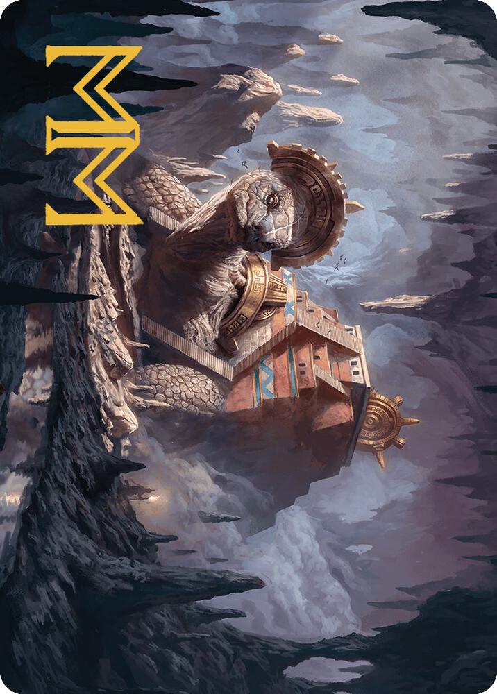 Bedrock Tortoise Art Card (Gold-Stamped Signature) (23) [The Lost Caverns of Ixalan Art Series]
