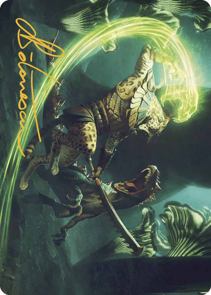 Contest of Claws Art Card (Gold-Stamped Signature) (72) [The Lost Caverns of Ixalan Art Series]