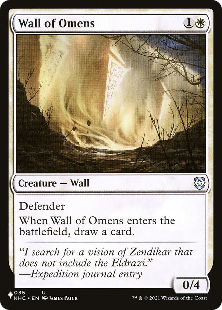 Wall of Omens (KHC) (035) [The List]