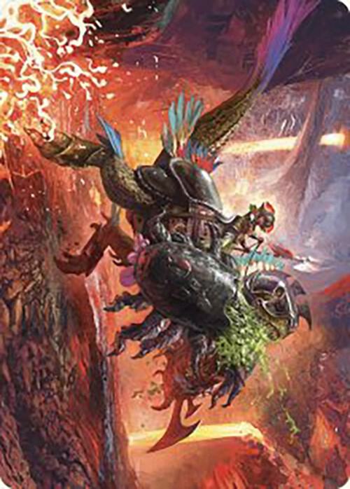 Triumphant Chomp Art Card (21) [The Lost Caverns of Ixalan Art Series]