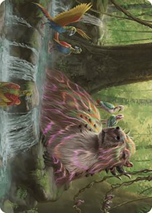 Basking Capybara Art Card (22) [The Lost Caverns of Ixalan Art Series]