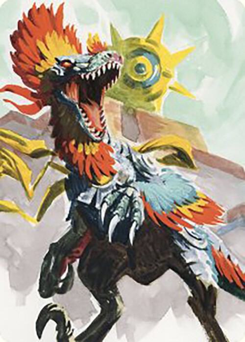 Pantlaza, Sun-Favored Art Card (75) [The Lost Caverns of Ixalan Art Series]