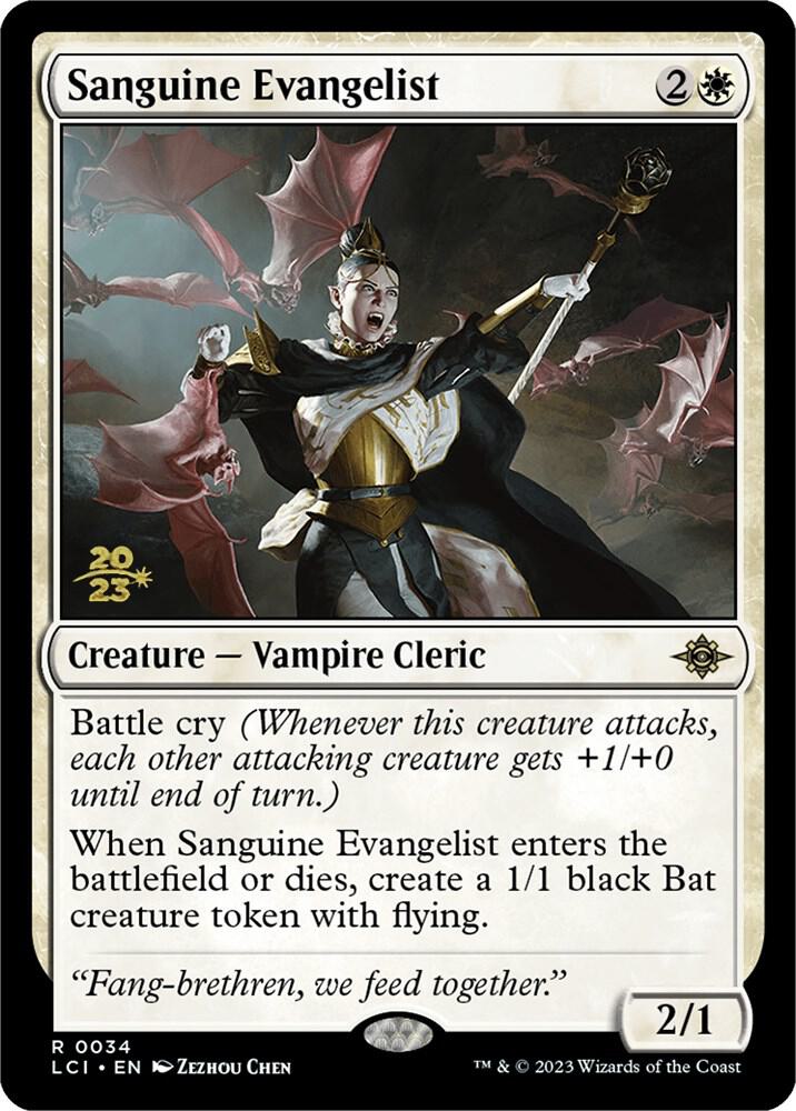 Sanguine Evangelist (34) [Prerelease Cards]
