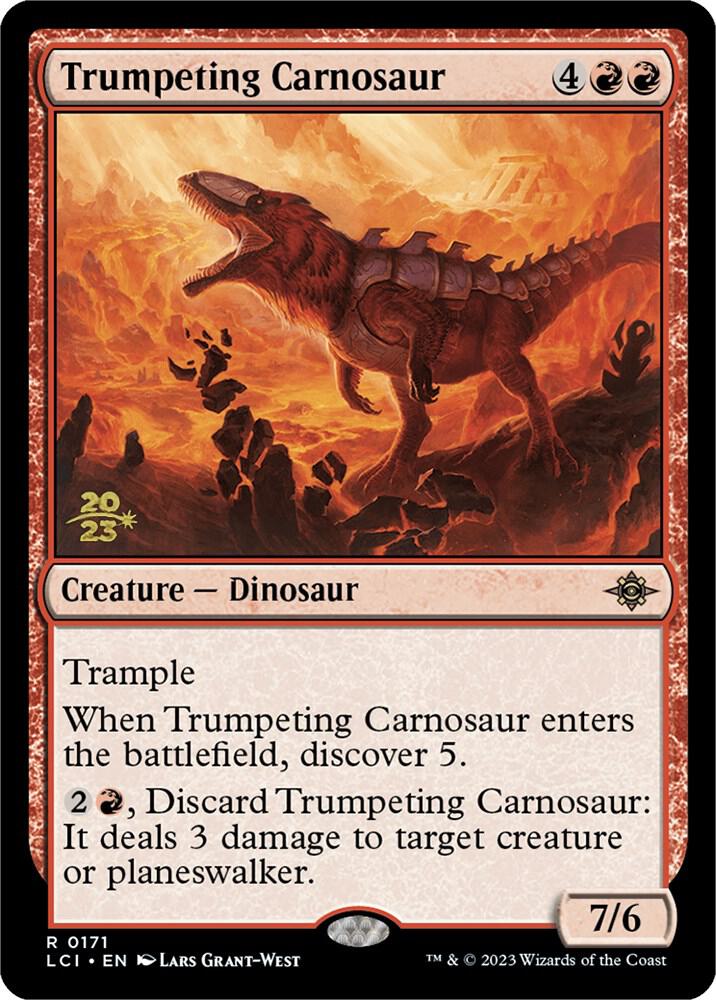 Trumpeting Carnosaur (171) [Prerelease Cards]
