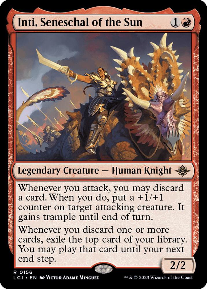 Inti, Seneschal of the Sun (156) [The Lost Caverns of Ixalan Promos]