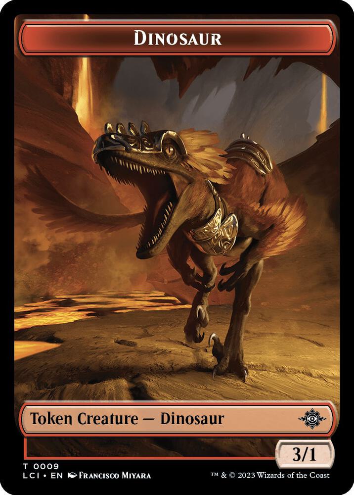 Dinosaur Token (0009) [The Lost Caverns of Ixalan]