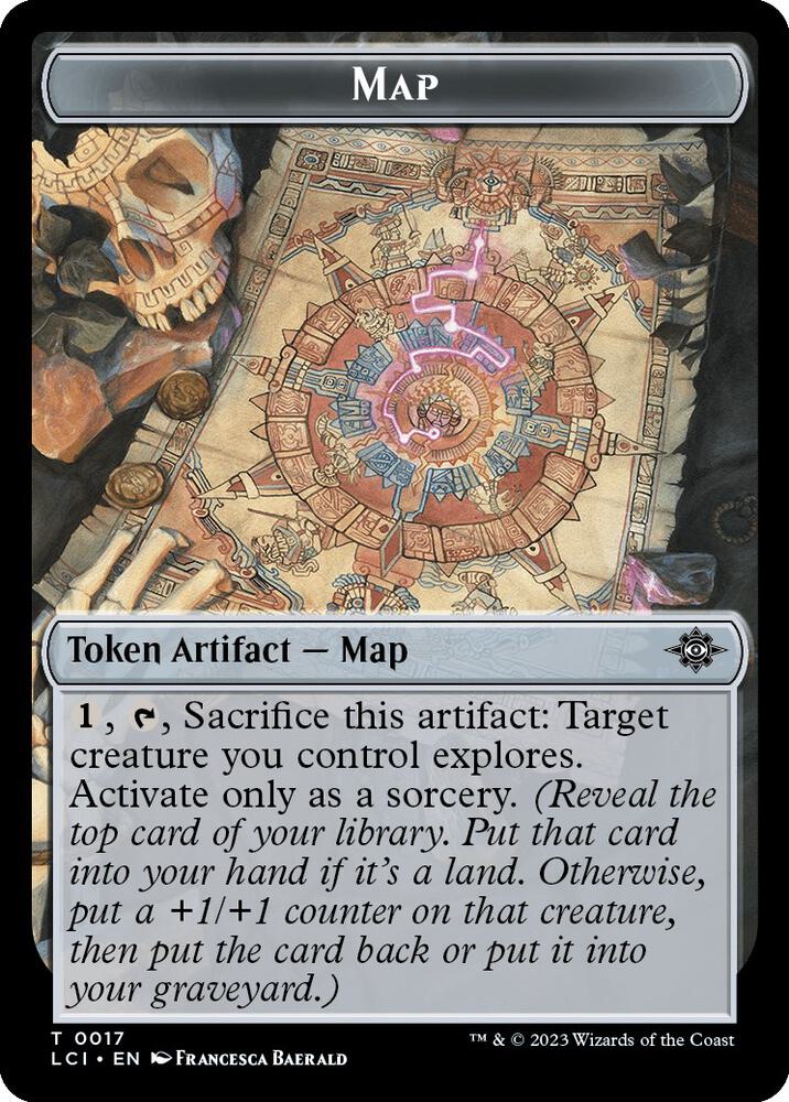 Map Token (17) [The Lost Caverns of Ixalan]