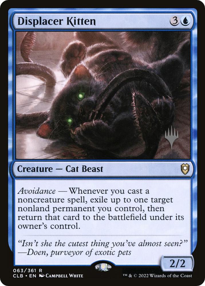 Displacer Kitten (63) [The Lost Caverns of Ixalan Promos]