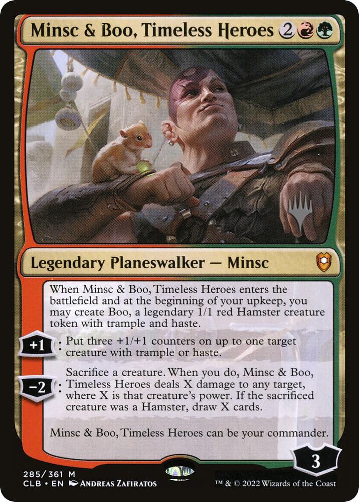 Minsc & Boo, Timeless Heroes (285) [The Lost Caverns of Ixalan Promos]