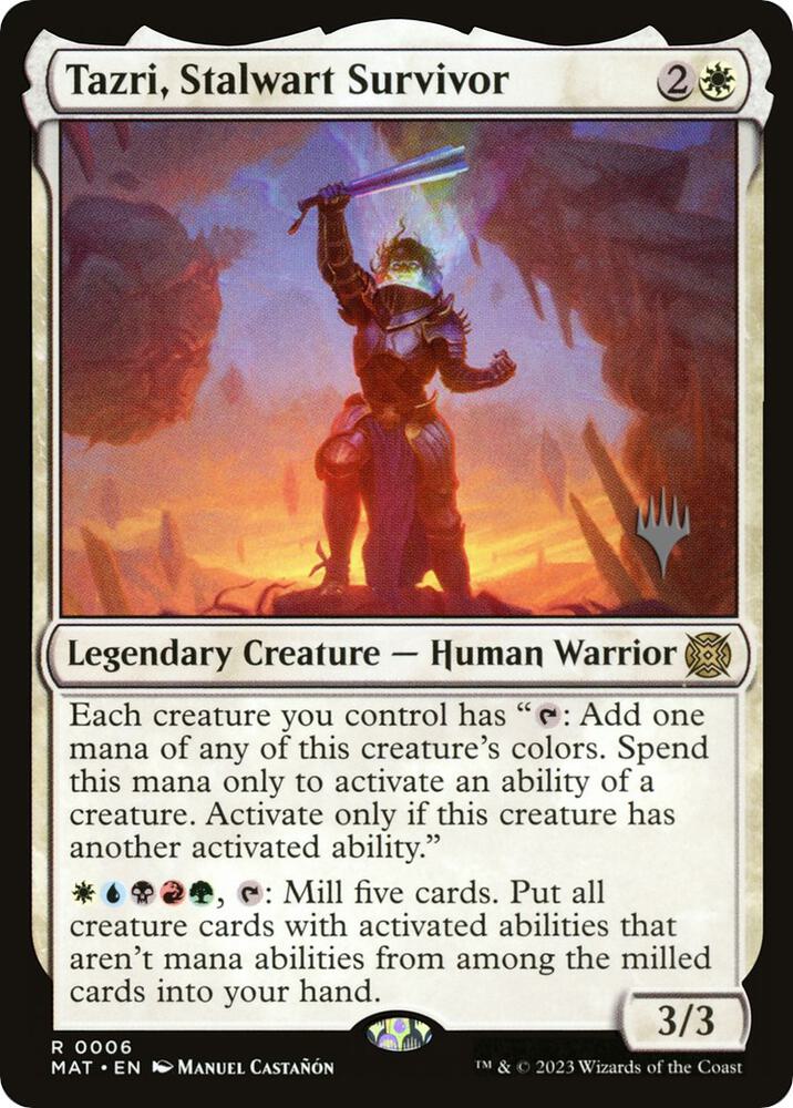 Tazri, Stalwart Survivor (6) [The Lost Caverns of Ixalan Promos]