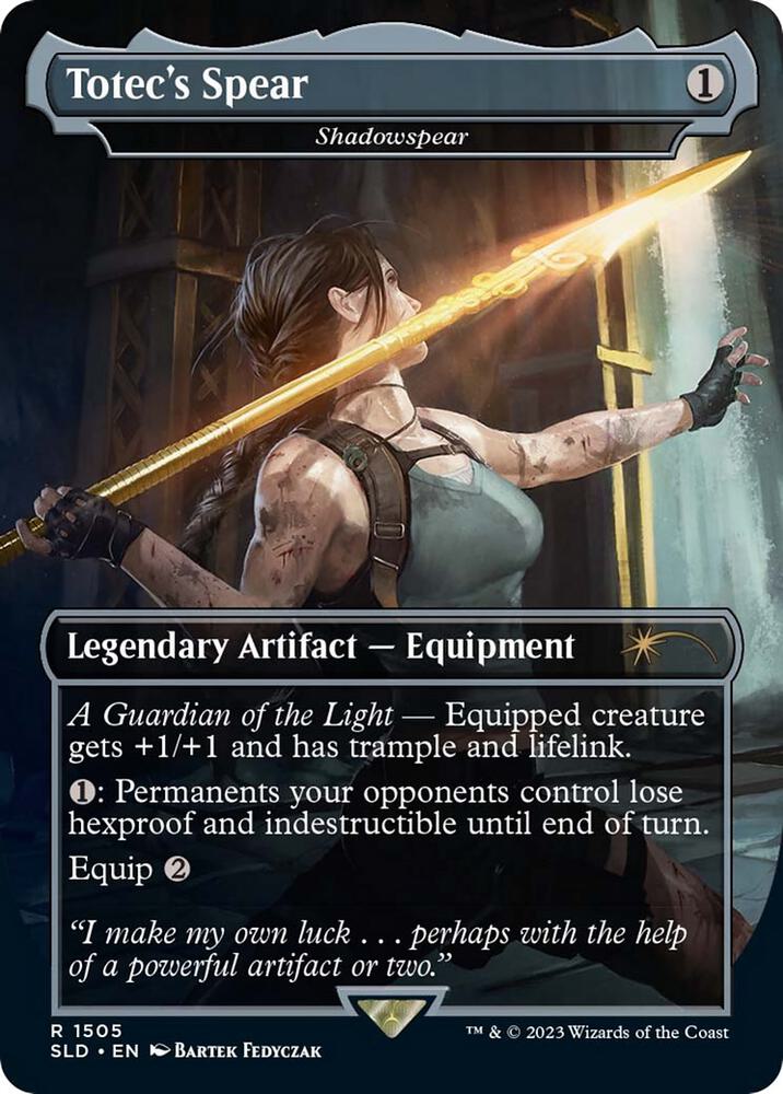 Totec's Spear - Shadowspear (1505) [Secret Lair Drop] [Borderless]