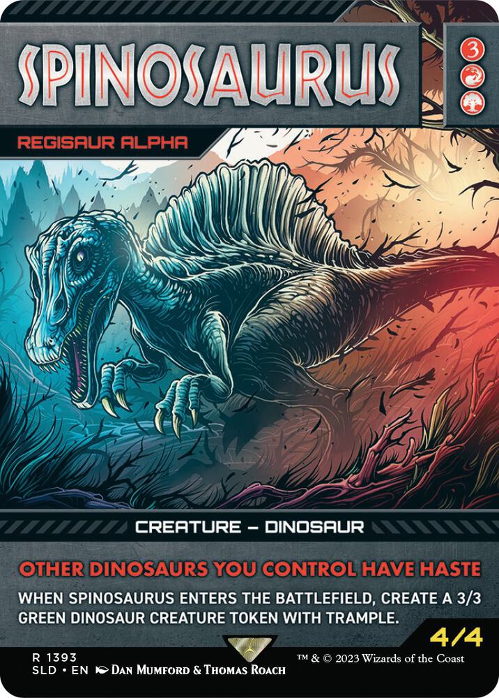Spinosaurus - Regisaur Alpha (1393) [Secret Lair Drop] [Borderless]