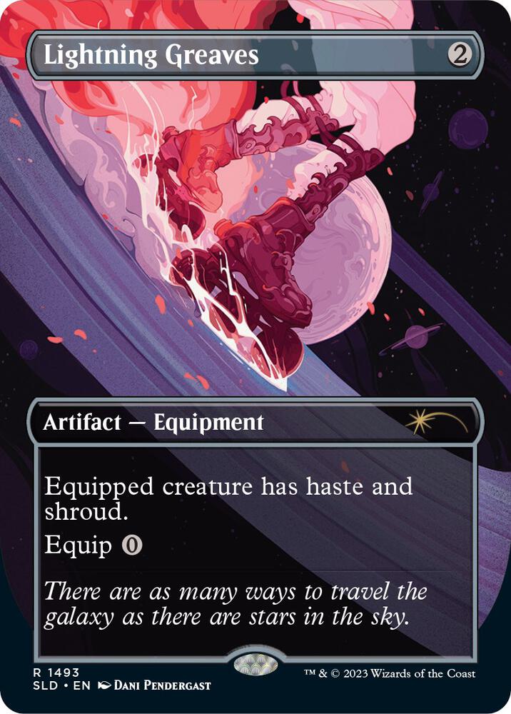 Lightning Greaves (1493) [Secret Lair Drop] [Borderless]