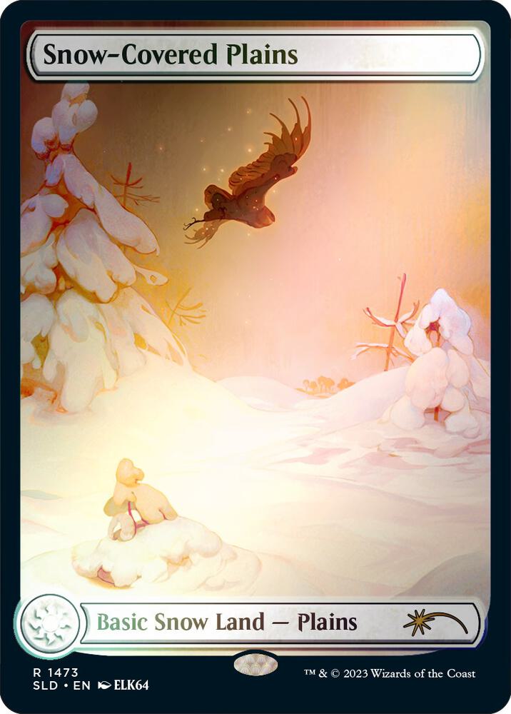 Snow-Covered Plains (1473) (Rainbow Foil) [Secret Lair Drop] [Full Art]