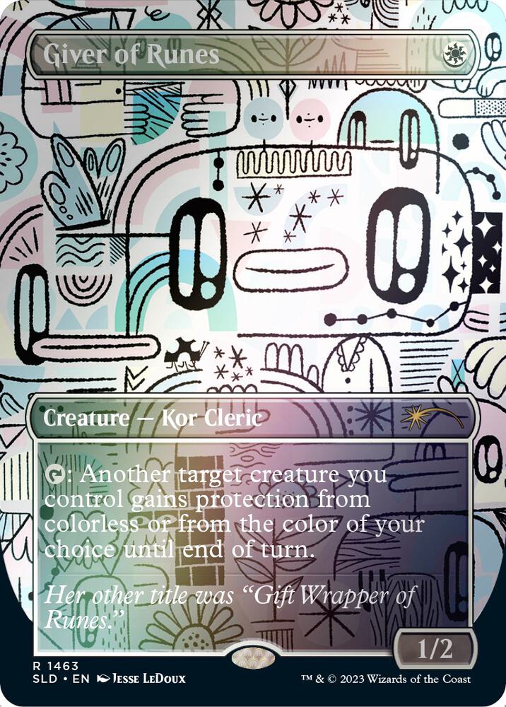 Giver of Runes (Rainbow Foil) (1463) [Secret Lair Drop] [Borderless]