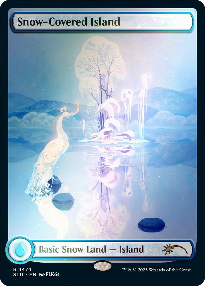 Snow-Covered Island (1474) (Rainbow Foil) [Secret Lair Drop] [Full Art]