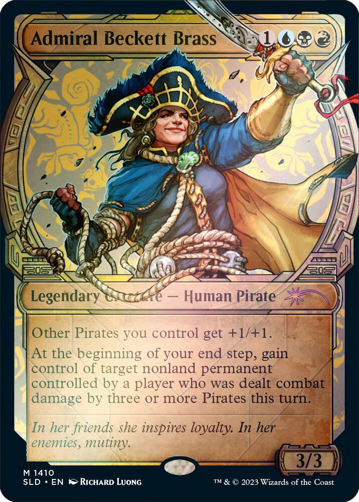 Admiral Beckett Brass (Rainbow Foil) (1410) [Secret Lair Drop] [Showcase]