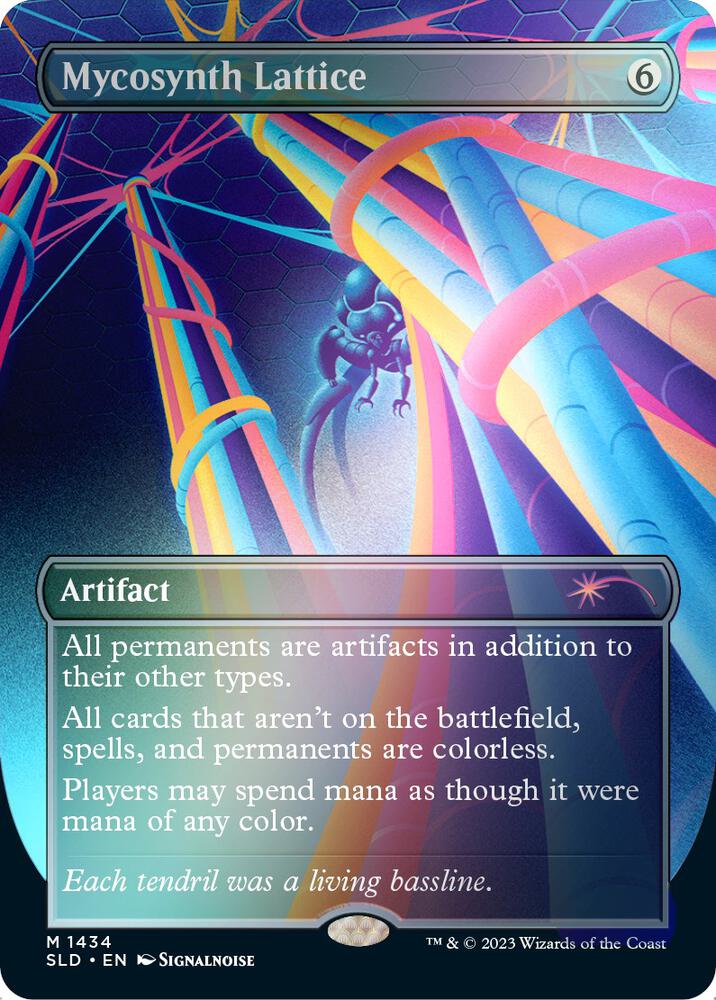 Mycosynth Lattice (Rainbow Foil) (1434) [Secret Lair Drop] [Borderless]