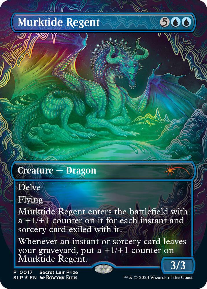 Murktide Regent (17) [Secret Lair Showdown] [Borderless]